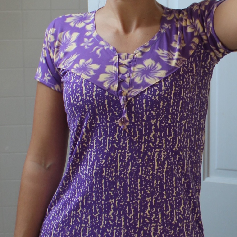 Retro Purple Surfer Tee